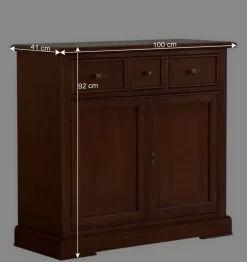 Wohnen Wohnzimmer Kommode in Walnussfarben Antik - Istefanio