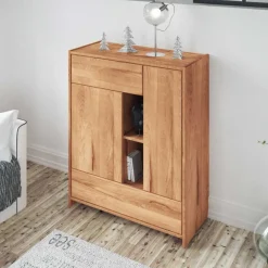 Wohnen Wohnzimmer Kommode Salomonia aus Kernbuche Massivholz