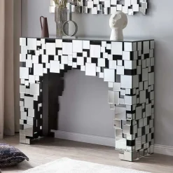 Wohnen Wohnzimmer Konsolentisch aus Spiegelglas - Surius