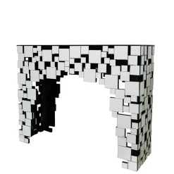 Wohnen Wohnzimmer Konsolentisch aus Spiegelglas - Surius