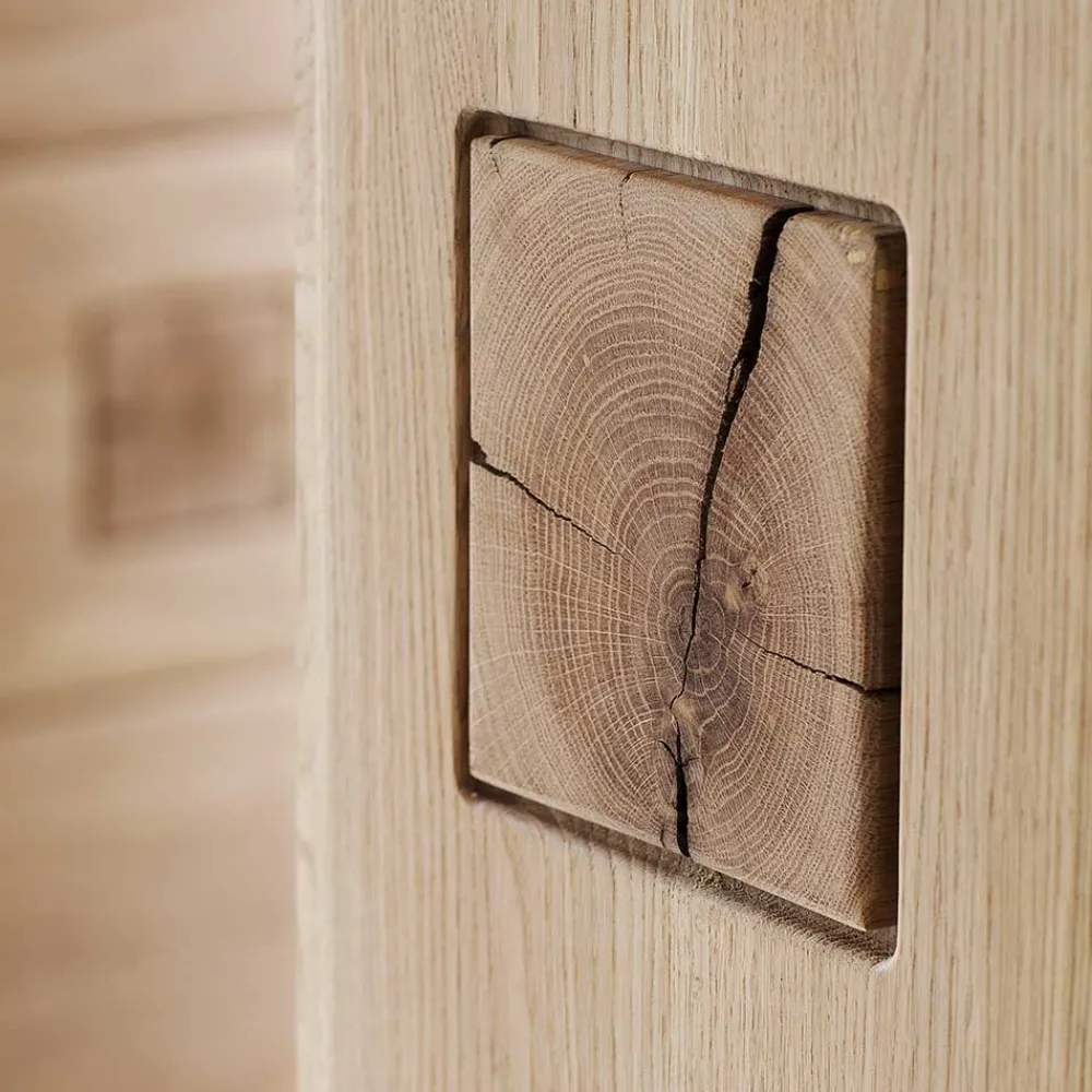 Wohnen Wohnzimmer Möbel Kombi Pontros in Eiche Bianco (vierteilig)