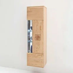 Wohnen Wohnzimmer Möbel Kombi Pontros in Eiche Bianco (vierteilig)