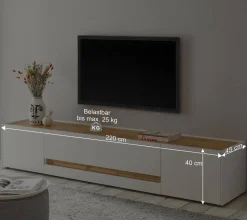 Wohnen Wohnwände|Wohnwand*Wohnzimmer Möbelset für Wand TV - Nonessia (dreiteilig)