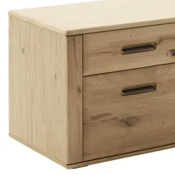 Wohnen Wohnzimmerschränke|Wohnwände*Wohnzimmer Möbelset in Asteiche Hell - Jevedaz (dreiteilig)