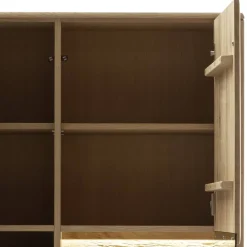 Wohnen Wohnzimmerschränke|Wohnwände*Wohnzimmer Möbelset in Asteiche Hell - Jevedaz (dreiteilig)