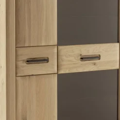 Wohnen Wohnzimmerschränke|Wohnwände*Wohnzimmer Möbelset in Asteiche Hell - Jevedaz (dreiteilig)