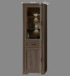 Wohnen Wohnwände|Wohnwand*Wohnzimmer Möbelset in Eiche NB - Barack (vierteilig)