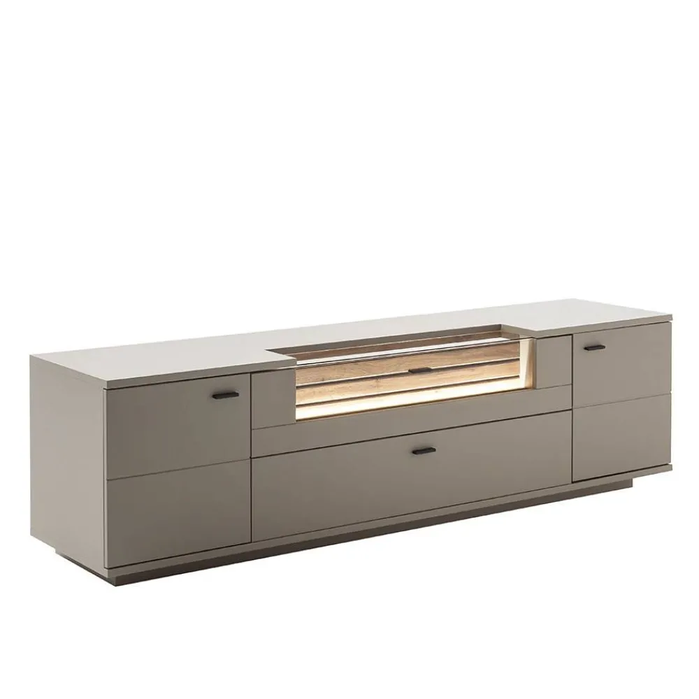 Wohnen Wohnzimmer Möbelset in Grau - Teorina (dreiteilig)