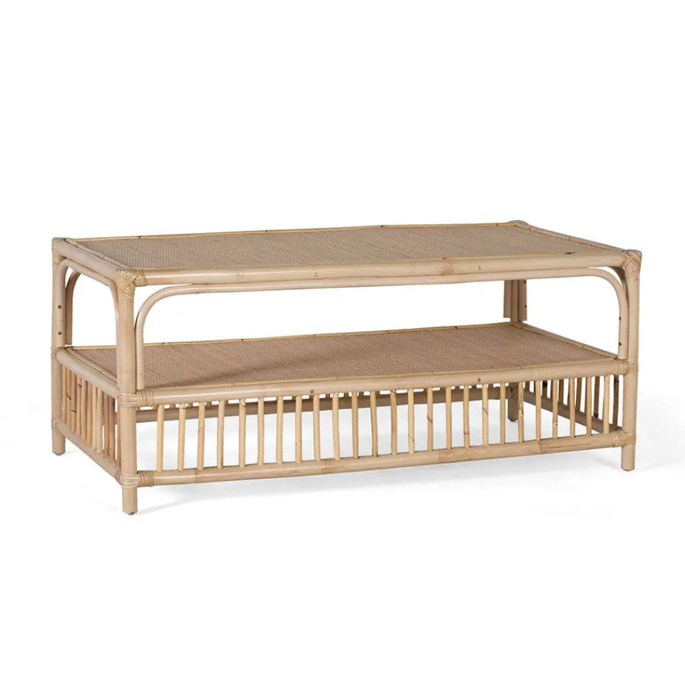 Wohnen Rattanmöbel*Wohnzimmer Rattantisch in Natur - Robin