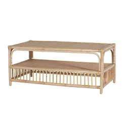 Wohnen Rattanmöbel*Wohnzimmer Rattantisch in Natur - Robin
