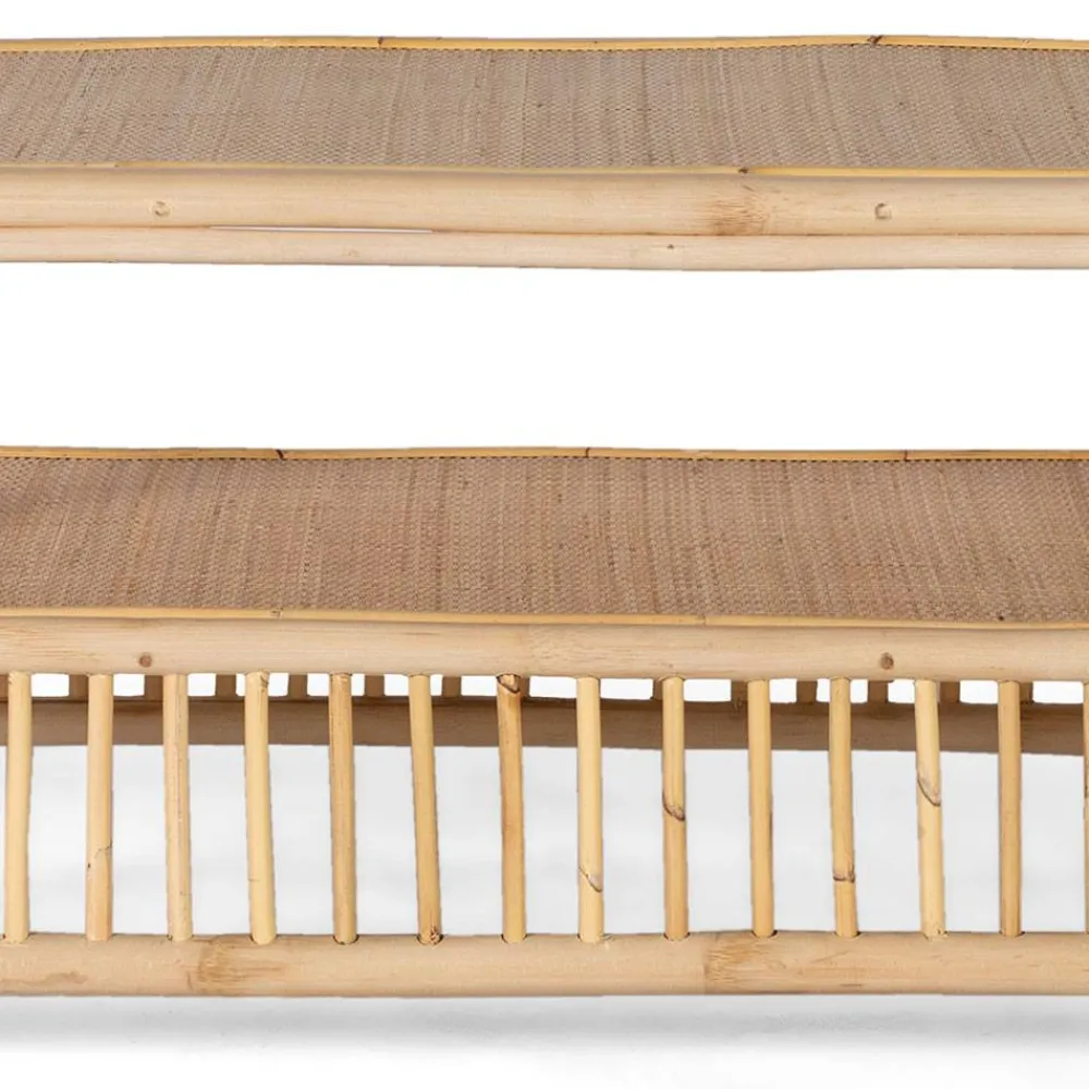 Wohnen Rattanmöbel*Wohnzimmer Rattantisch in Natur - Robin