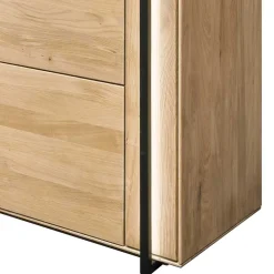 Wohnen Wohnzimmer Schrank aus Asteiche Massivholz & Glas - Clenza