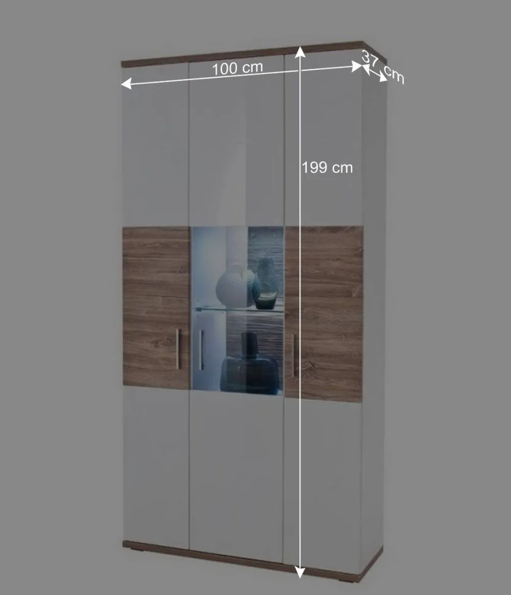 Wohnen Wohnzimmerschränke|Schränke*Wohnzimmer Schrank in Weiß Glanz - Icadro
