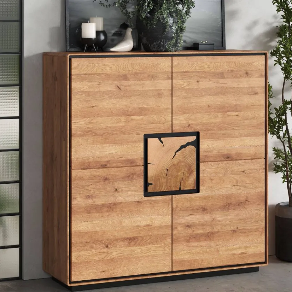 Wohnen Wohnzimmer Schrank mit Hirnholz Applikation - Shipper