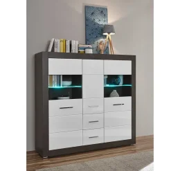 Wohnen Wohnzimmerschränke|Wohnwände*Wohnzimmer Schrank Set modern - Istensa I (zweiteilig)