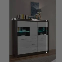Wohnen Wohnzimmerschränke|Wohnwände*Wohnzimmer Schrank Set modern - Istensa I (zweiteilig)