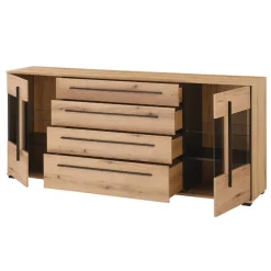 Wohnen Wohnzimmer Schrankvitrinen & Wandboard - Brocus (vierteilig)