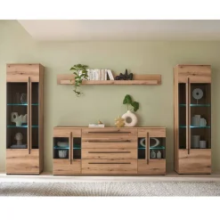 Wohnen Wohnzimmer Schrankvitrinen & Wandboard - Brocus (vierteilig)