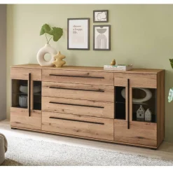 Wohnen Wohnzimmer Schrankvitrinen & Wandboard - Brocus (vierteilig)