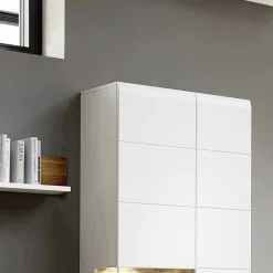 Wohnen Wohnwände|Wohnwand*Wohnzimmer Schrankwand Lisepio mit Beleuchtung (fünfteilig)