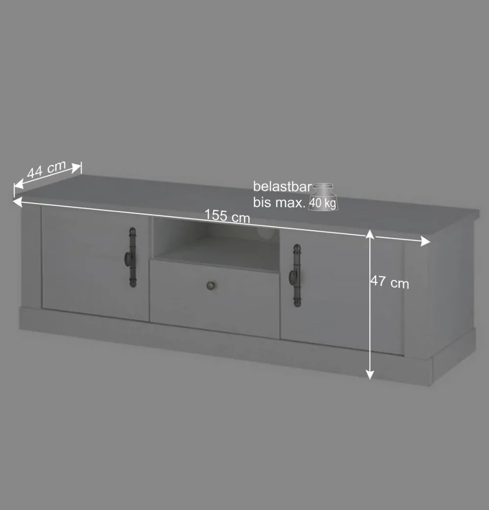 Wohnen Skandinavische Möbel|Wohnzimmerschränke*Wohnzimmer Schränke & Regal Set - Liancos (dreiteilig)