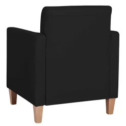 Wohnen Wohnzimmer Sessel aus Kunstleder in Schwarz - Zykla