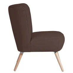 Wohnen Braune Möbel|Sessel & Hocker*Wohnzimmer Sessel in Braun Kunstleder - Hippa