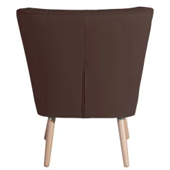 Wohnen Braune Möbel|Sessel & Hocker*Wohnzimmer Sessel in Braun Kunstleder - Hippa