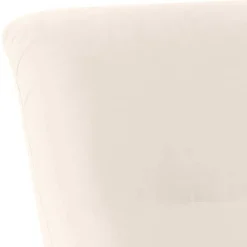 Wohnen Weiße Möbel|Braune Möbel*Wohnzimmer Sessel in Cremeweiß Samtvelours - Chalil