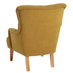 Wohnen Wohnzimmer Sessel in Gelb Veloursbezug - Rosario