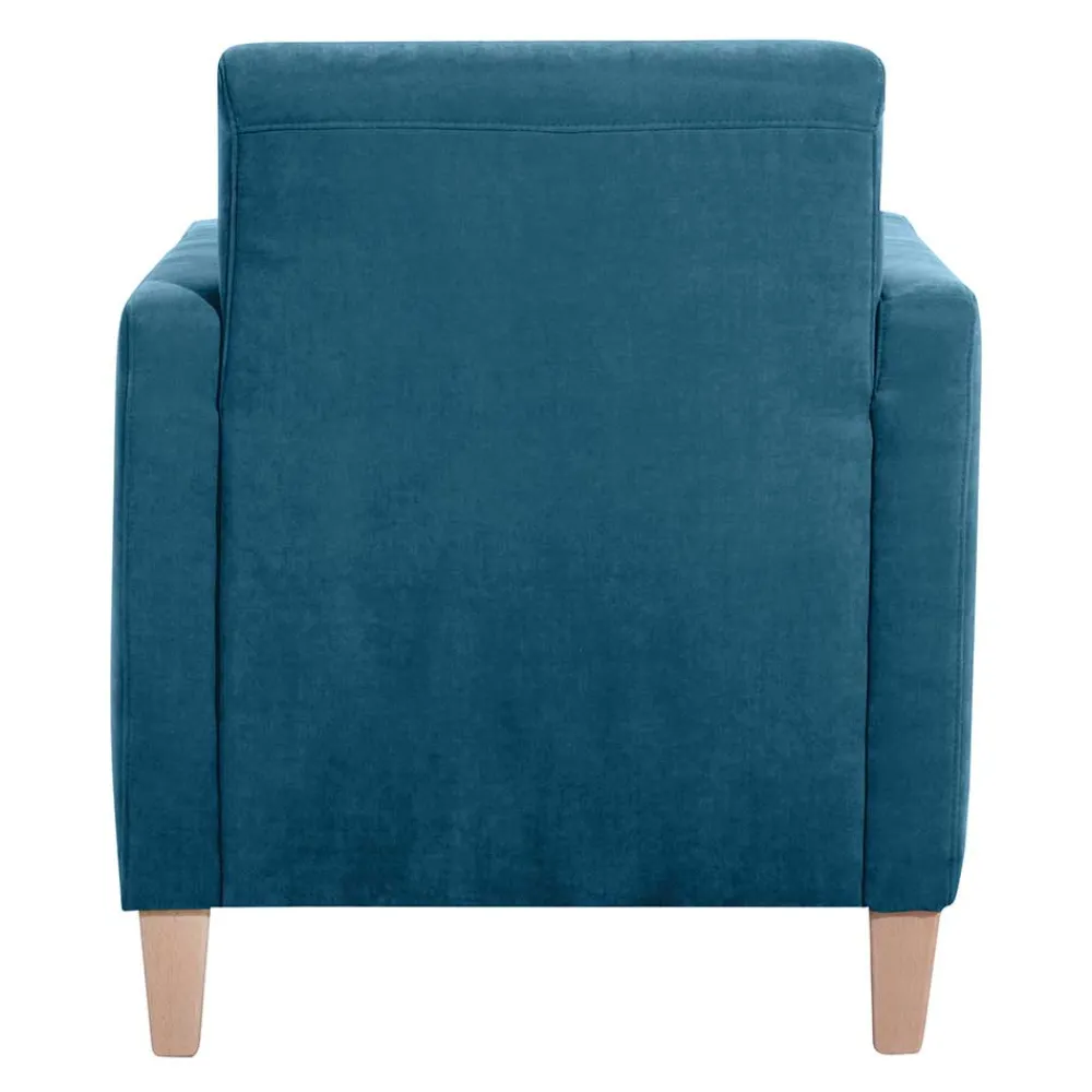 Wohnen Sessel & Hocker|Sessel*Wohnzimmer Sessel in Petrol Veloursbezug - Miragda