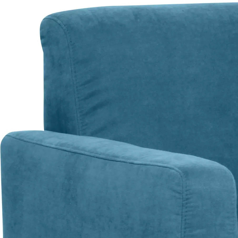 Wohnen Sessel & Hocker|Sessel*Wohnzimmer Sessel in Petrol Veloursbezug - Miragda
