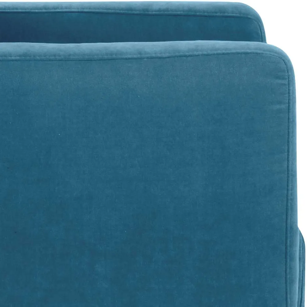 Wohnen Sessel & Hocker|Sessel*Wohnzimmer Sessel in Petrol Veloursbezug - Miragda