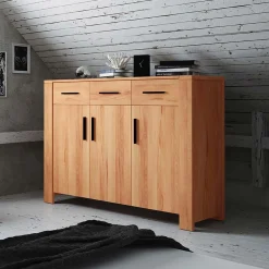 Wohnen Sideboards & Kommoden|Wohnzimmerschränke*Wohnzimmer Sideboard Mosniak aus Kernbuche Massivholz