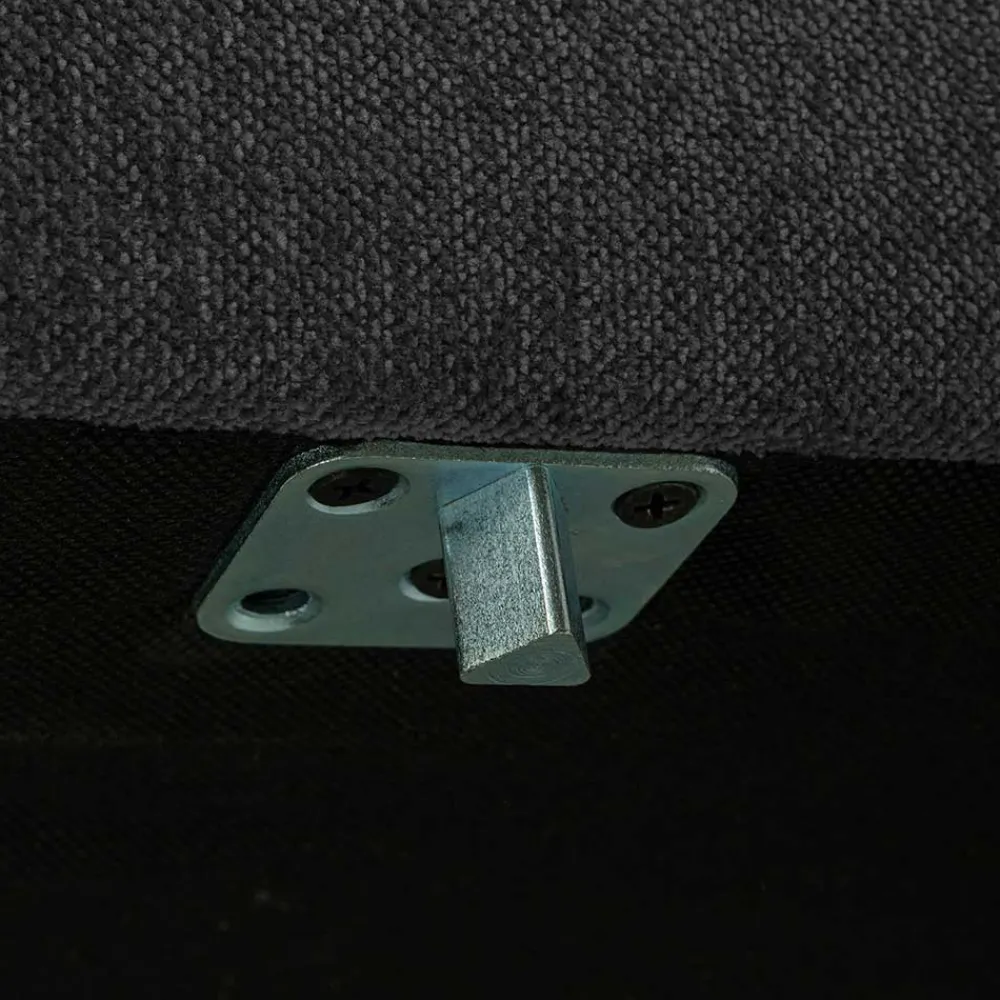 Wohnen Wohnzimmer Sitzhocker in Dunkelgrau - Marietta