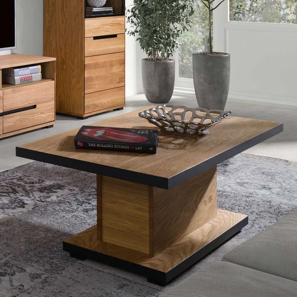 Wohnen Wohnzimmer Säulentisch in Eiche - Sennya