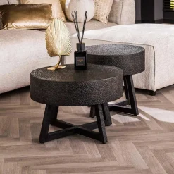 Wohnen Braune Möbel|Küchentische*Wohnzimmer Tisch in Schwarzbraun - Myranga