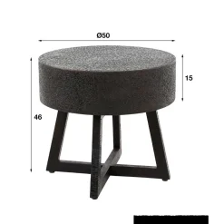 Wohnen Braune Möbel|Küchentische*Wohnzimmer Tisch in Schwarzbraun - Myranga