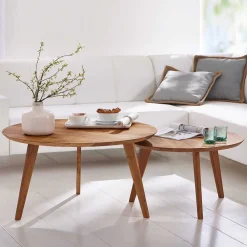 Wohnen Wohnzimmer Tisch rund - Baluna