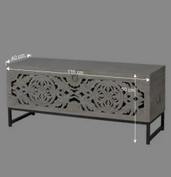 Wohnen Wohnzimmer Truhentisch im Vintage Look - Fudorus