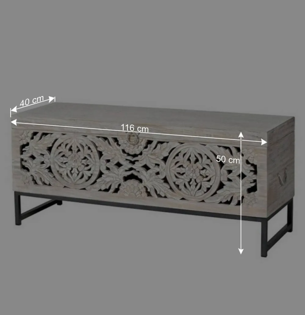 Wohnen Wohnzimmer Truhentisch im Vintage Look - Fudorus