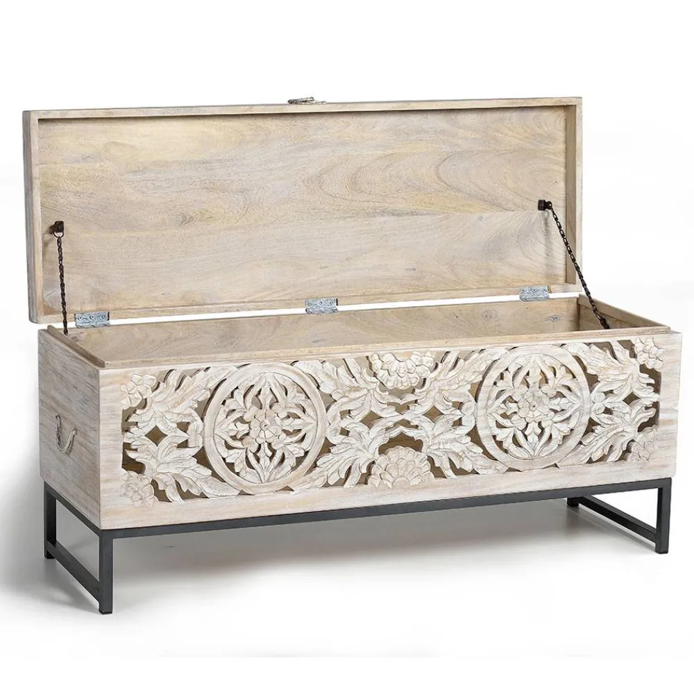 Wohnen Wohnzimmer Truhentisch im Vintage Look - Fudorus