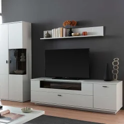 Wohnen Wohnwände|Wohnwand*Wohnzimmer TV Anbauwand 270 cm breit - Apulco (dreiteilig)