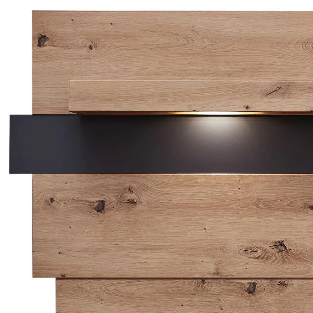 Wohnen Wohnzimmer TV Anbauwand in Wildeiche - Kuetra (dreiteilig)