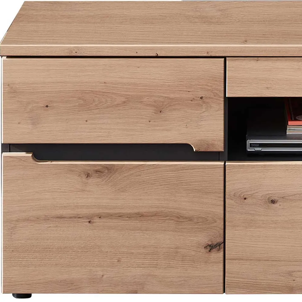 Wohnen Wohnzimmer TV Anbauwand in Wildeiche - Kuetra (dreiteilig)