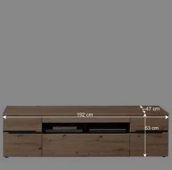 Wohnen Wohnzimmer TV Anbauwand in Wildeiche - Kuetra (dreiteilig)