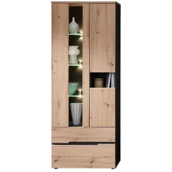 Wohnen Wohnzimmer TV Anbauwand in Wildeiche - Kuetra (dreiteilig)