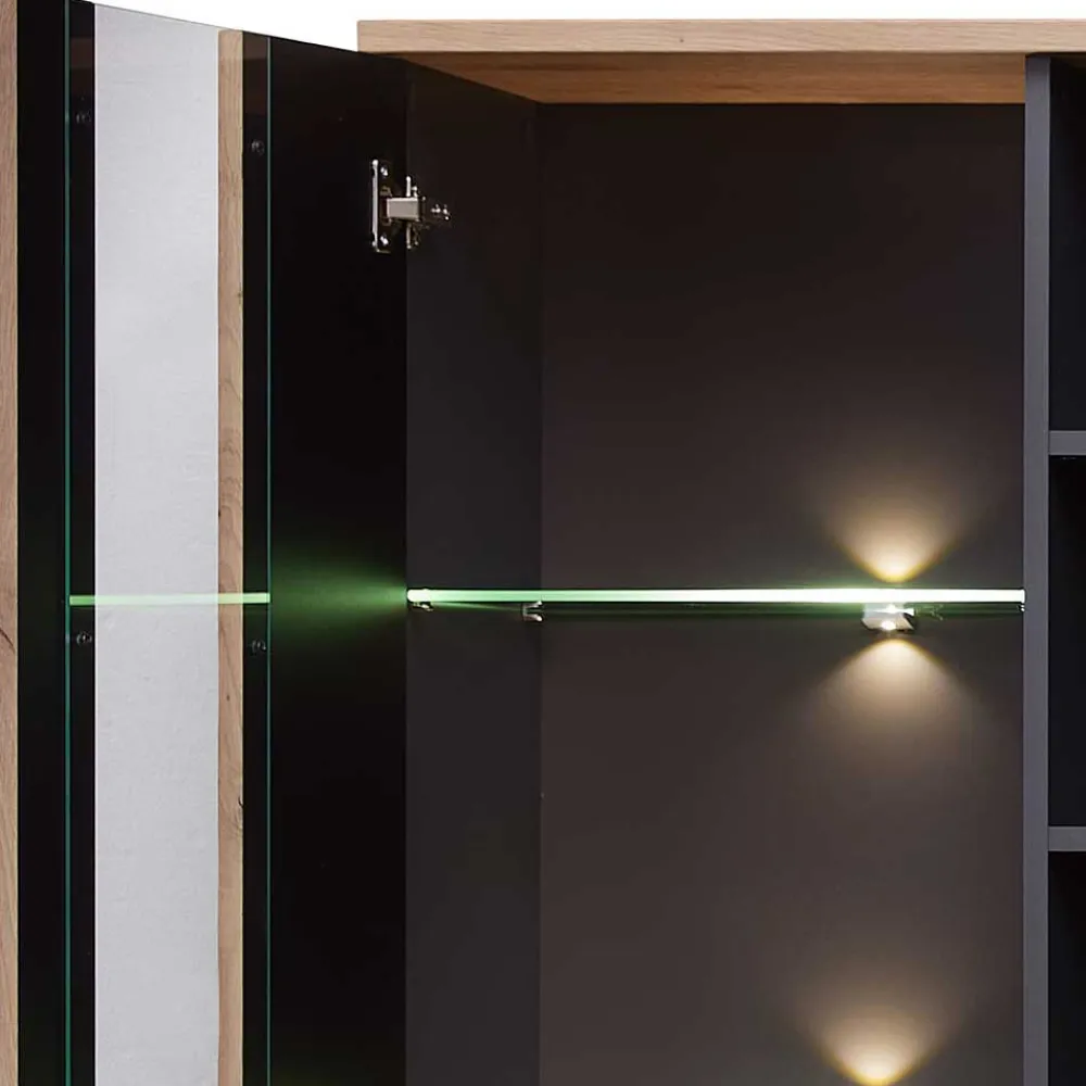 Wohnen Wohnzimmer TV Anbauwand in Wildeiche - Kuetra (dreiteilig)