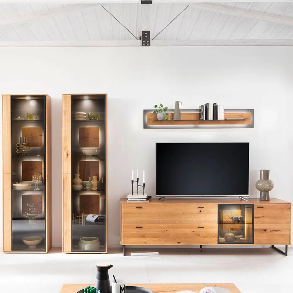 Wohnen Wohnzimmer TV Wohnwand modern - Drinidad (vierteilig)