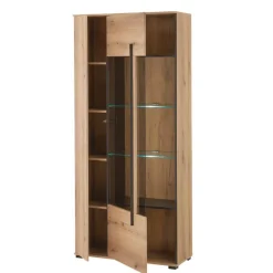 Wohnen Wohnwände|Wohnwand*Wohnzimmer TV-Möbel-Set in Eiche - Brocus (vierteilig)